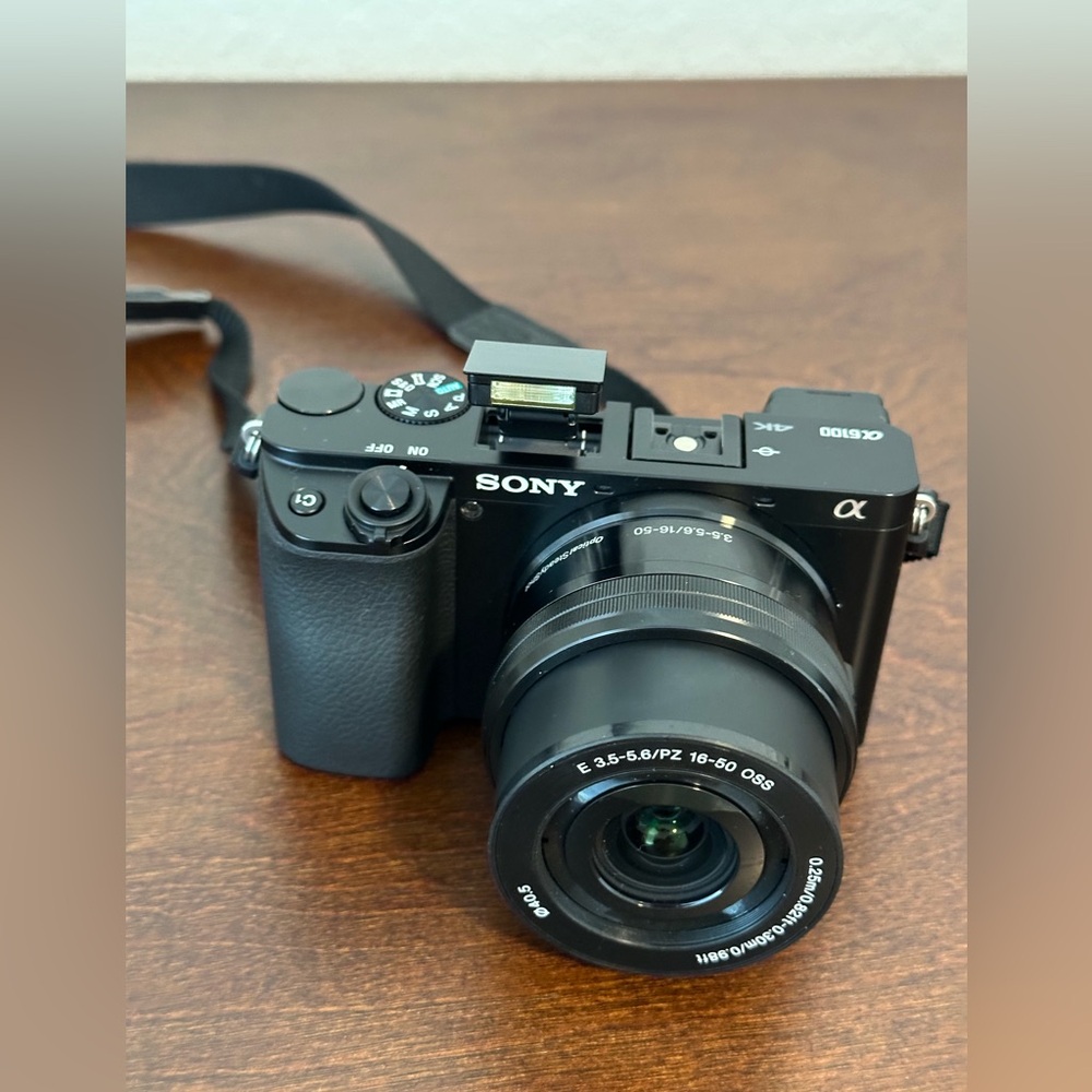 Sony - Alpha 6100 Mirrorless 4K Video Camera with E PZ 16-50mm Lens - Black
